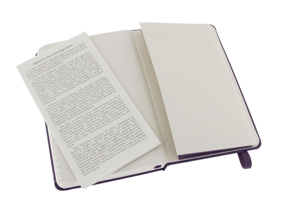картинка Записная книжка Moleskine Classic (в линейку) в твердой обложке, Pocket (9x14см), фиолетовый от интернет-магазина сувениров и бизнес-подарков Gifts-Moskva.RU г. Москва