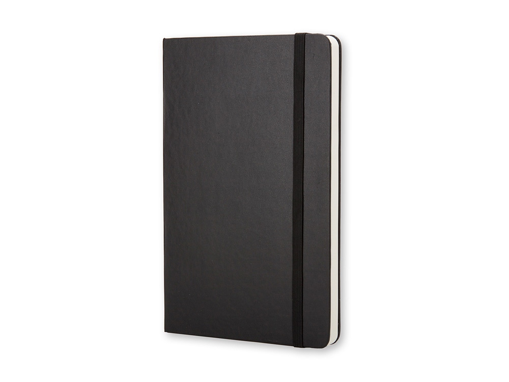 картинка Записная книжка Moleskine Classic (нелинованный) в твердой обложке, Large (13х21см), черный от интернет-магазина сувениров и бизнес-подарков Gifts-Moskva.RU г. Москва