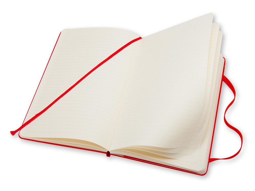 картинка Записная книжка Moleskine Classic (в линейку) в твердой обложке, Pocket (9x14см), красный от интернет-магазина сувениров и бизнес-подарков Gifts-Moskva.RU г. Москва