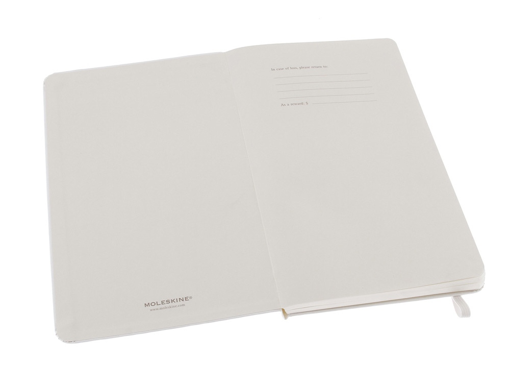 картинка Записная книжка Moleskine Classic (в линейку) в твердой обложке, Large (13х21см), белый от интернет-магазина сувениров и бизнес-подарков Gifts-Moskva.RU г. Москва