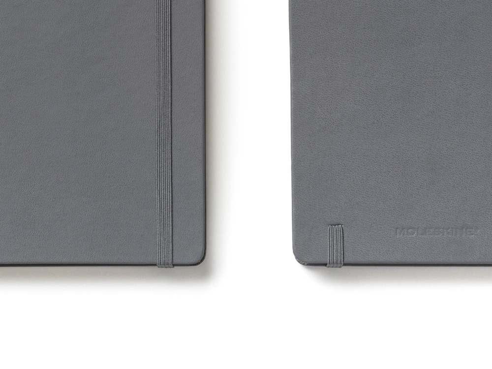 картинка Записная книжка Moleskine Classic (в линейку) в твердой обложке, Large (13х21см), серый от интернет-магазина сувениров и бизнес-подарков Gifts-Moskva.RU г. Москва
