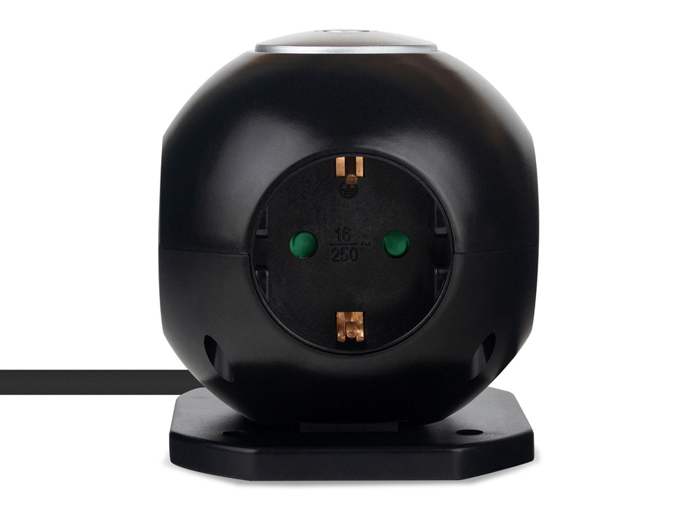картинка Сетевой фильтр Rombica NEO SPHERUM Black от интернет-магазина сувениров и бизнес-подарков Gifts-Moskva.RU г. Москва