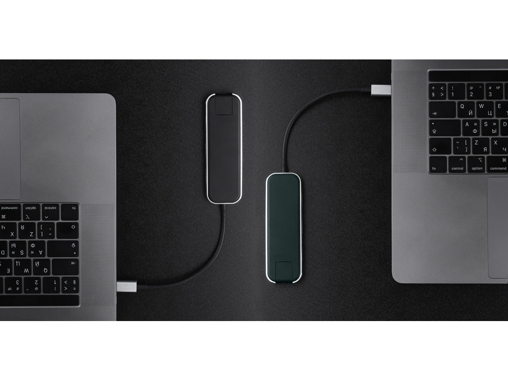 картинка Хаб USB Rombica Type-C Chronos Black от интернет-магазина сувениров и бизнес-подарков Gifts-Moskva.RU г. Москва