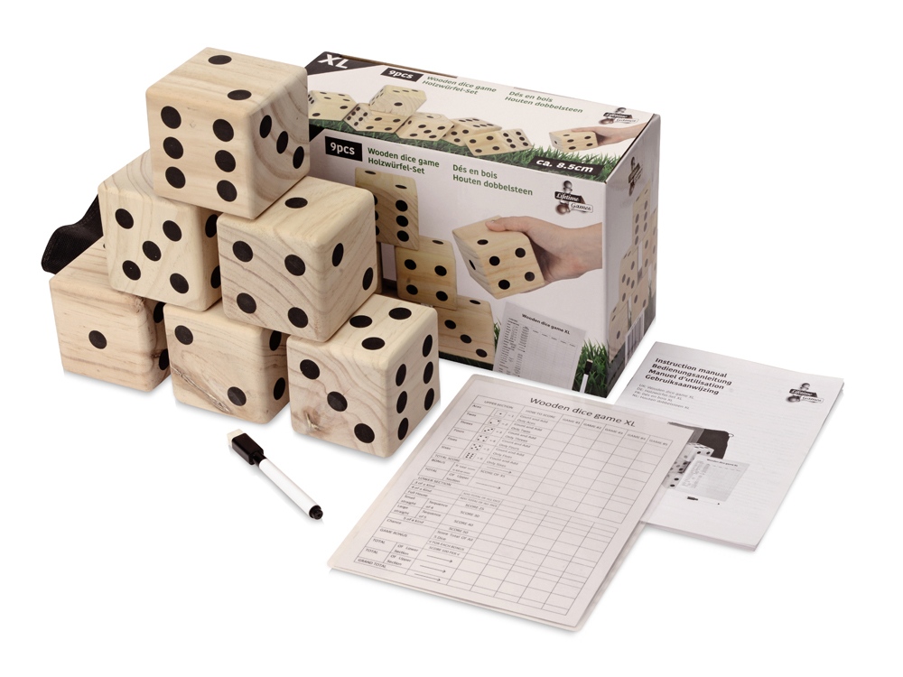 картинка Деревянная игра в кости, XL Dice от интернет-магазина сувениров и бизнес-подарков Gifts-Moskva.RU г. Москва