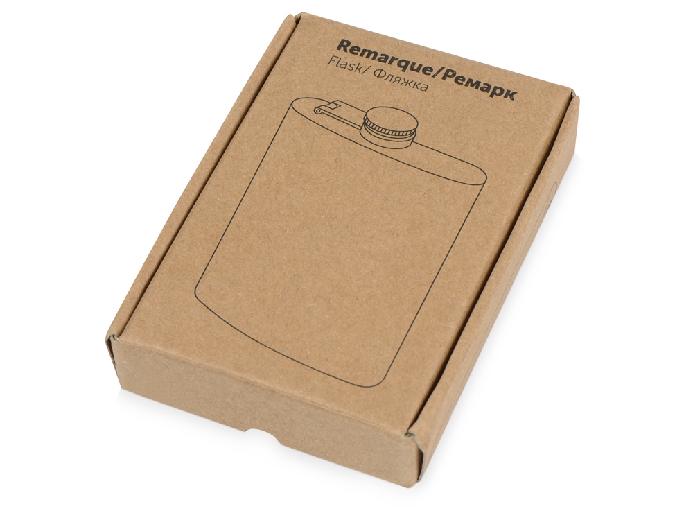 картинка Фляжка 240 мл Remarque soft touch, черный от интернет-магазина сувениров и бизнес-подарков Gifts-Moskva.RU г. Москва