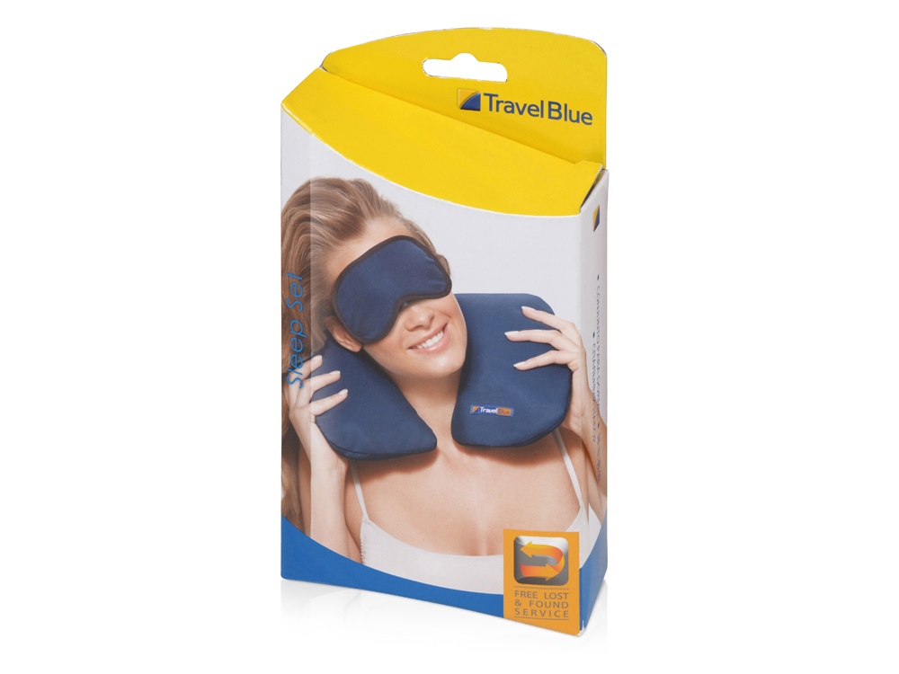 картинка Набор дорожный Travel Blue Sleep Set, синий от интернет-магазина сувениров и бизнес-подарков Gifts-Moskva.RU г. Москва