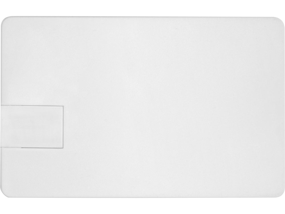 картинка Флеш-карта USB 2.0 16 Gb в виде пластиковой карты Card, белый от интернет-магазина сувениров и бизнес-подарков Gifts-Moskva.RU г. Москва