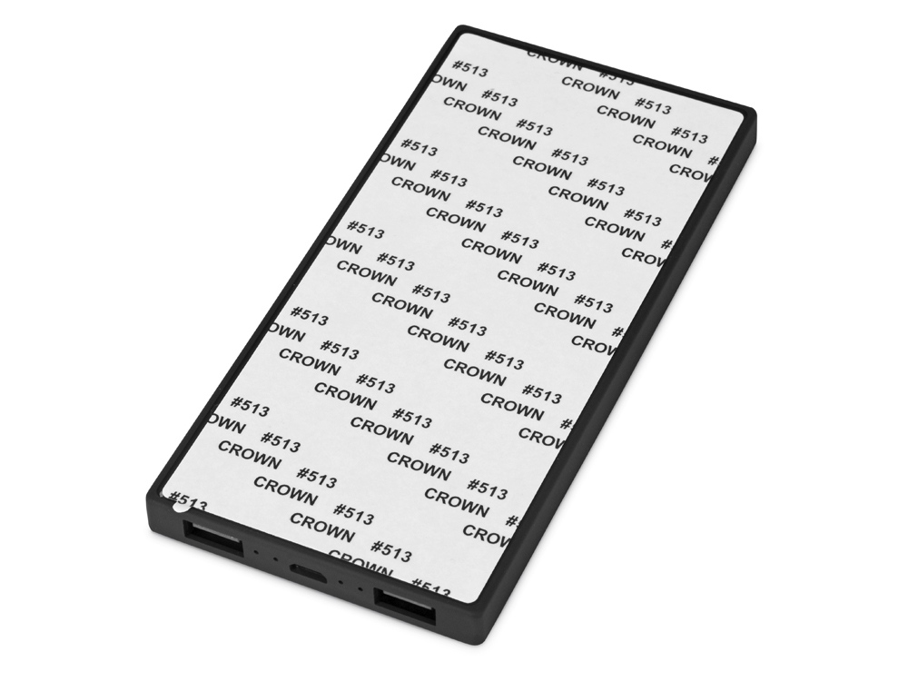картинка Портативное зарядное устройство Render с полноцветной, 5000 mAh, черный от интернет-магазина сувениров и бизнес-подарков Gifts-Moskva.RU г. Москва