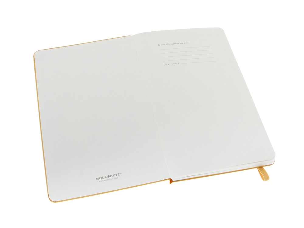картинка Записная книжка Moleskine Classic (в линейку) в твердой обложке, Large (13х21см), оранжевый от интернет-магазина сувениров и бизнес-подарков Gifts-Moskva.RU г. Москва