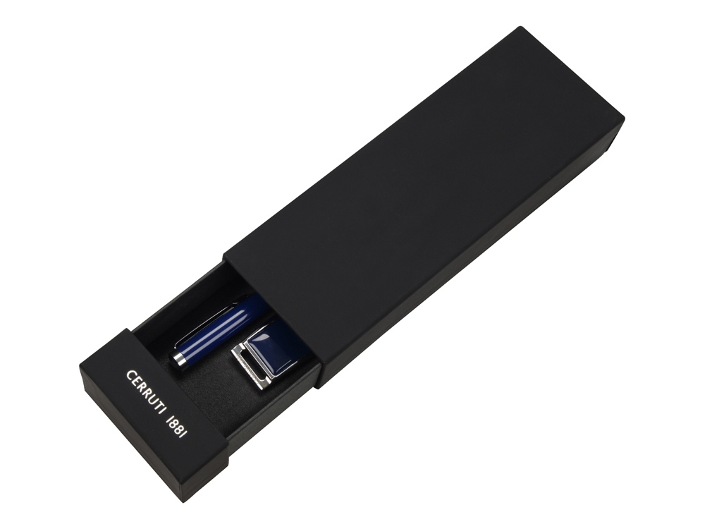 картинка Набор Cerruti 1881: ручка шариковая, флеш-карта USB 2.0 на 2 Гб Zoom Blue от интернет-магазина сувениров и бизнес-подарков Gifts-Moskva.RU г. Москва