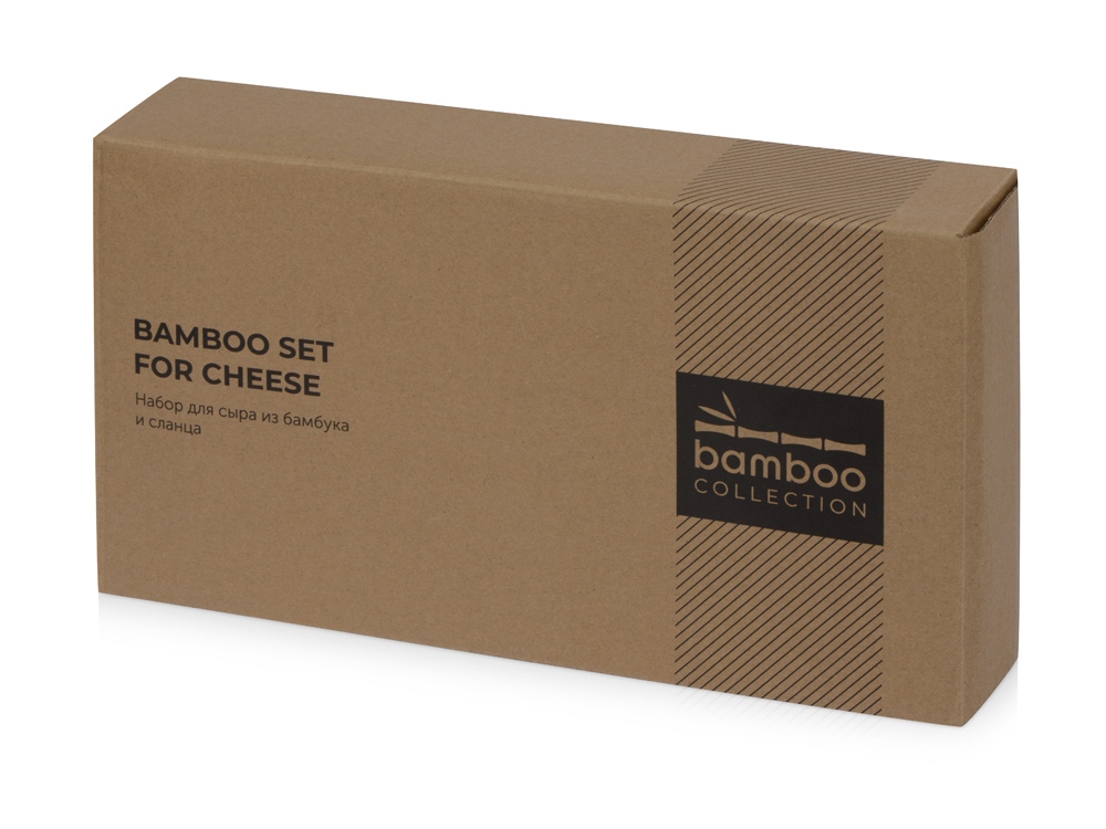 картинка Набор для сыра из сланцевой доски и ножей Bamboo collection Taleggio от интернет-магазина сувениров и бизнес-подарков Gifts-Moskva.RU г. Москва
