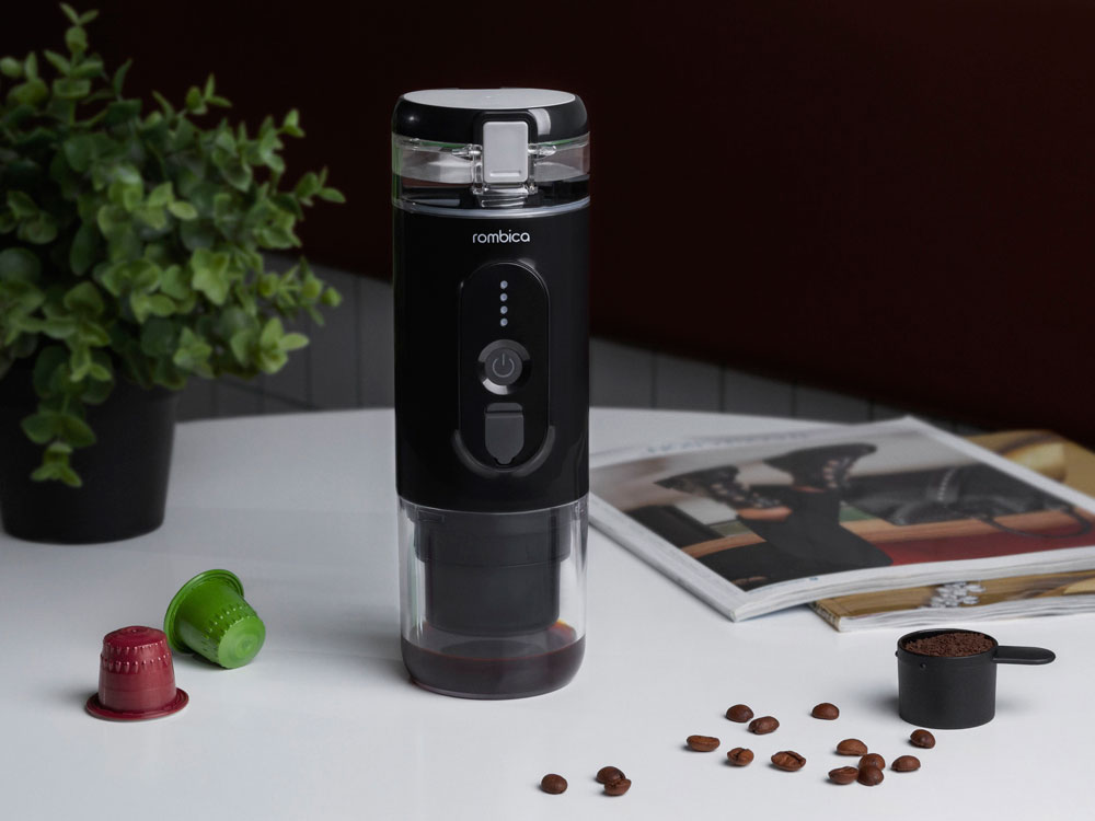 картинка Портативная кофемашина Rombica Barista 2 Black от интернет-магазина сувениров и бизнес-подарков Gifts-Moskva.RU г. Москва