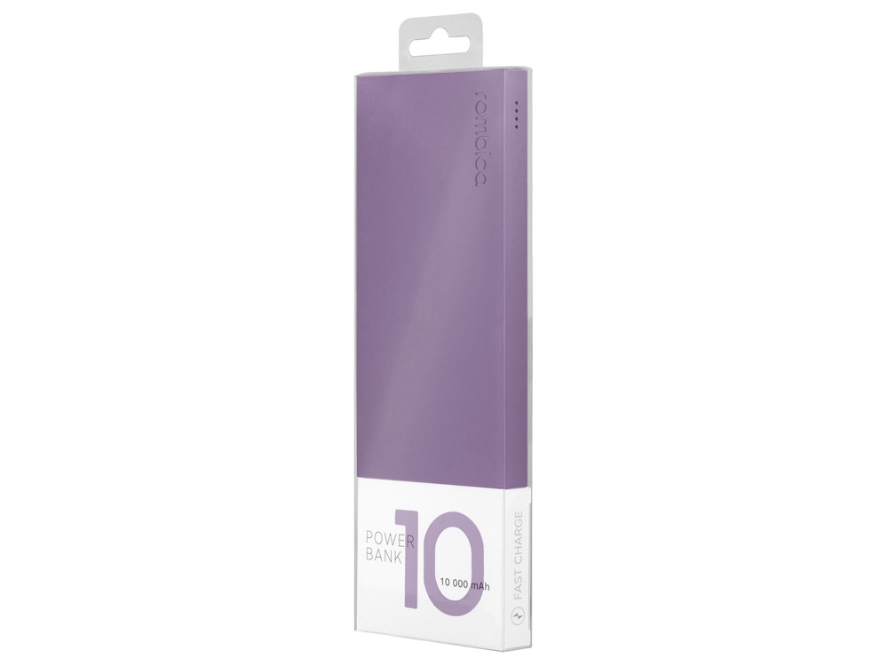 картинка Внешний аккумулятор Rombica NEO ARIA Orchid, 10000мАч, Soft-touch, PD, QCharge, Type-C, сиреневый от интернет-магазина сувениров и бизнес-подарков Gifts-Moskva.RU г. Москва