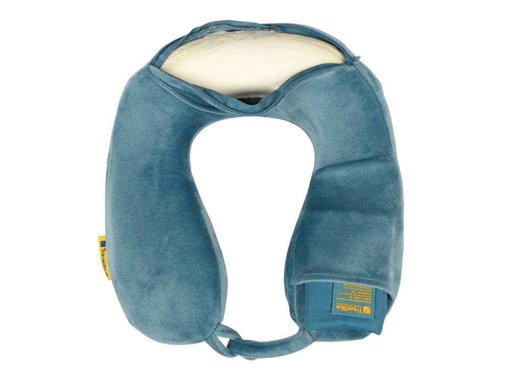 картинка Подушка набивная Travel Blue Tranquility Pillow в чехле на кнопке, синий от интернет-магазина сувениров и бизнес-подарков Gifts-Moskva.RU г. Москва