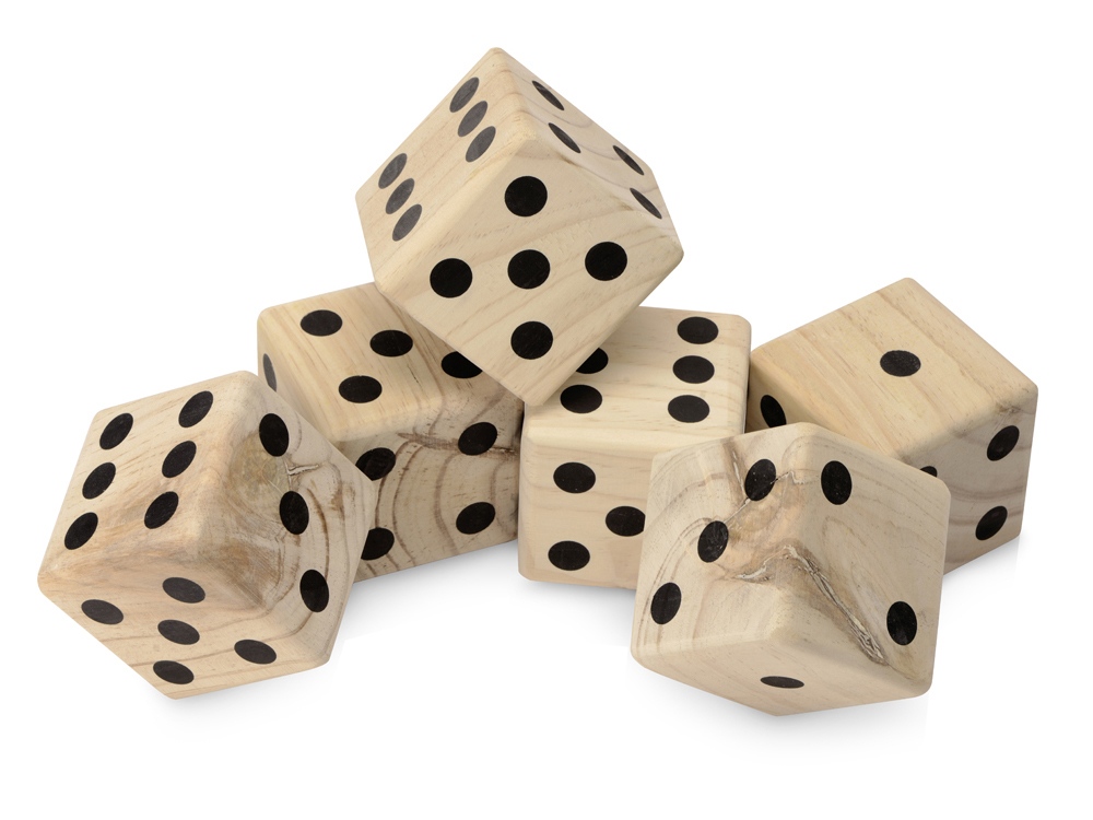 картинка Деревянная игра в кости, XL Dice от интернет-магазина сувениров и бизнес-подарков Gifts-Moskva.RU г. Москва