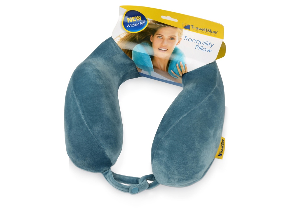 картинка Подушка набивная Travel Blue Tranquility Pillow в чехле на кнопке, синий от интернет-магазина сувениров и бизнес-подарков Gifts-Moskva.RU г. Москва