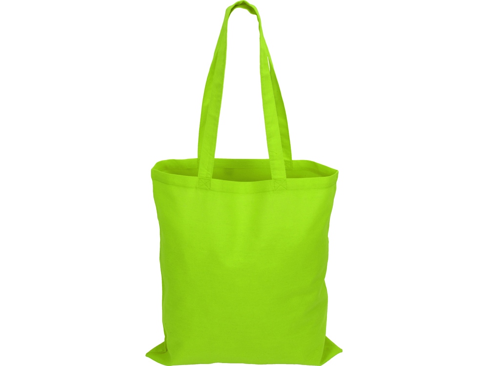 картинка Сумка для шопинга Carryme 140 хлопковая, 140 г/м2, зеленое яблоко от интернет-магазина сувениров и бизнес-подарков Gifts-Moskva.RU г. Москва