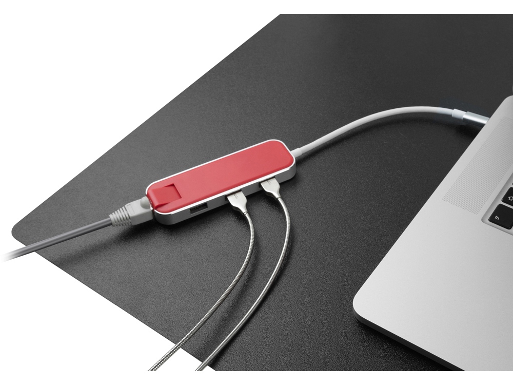 картинка Хаб USB Rombica Type-C Chronos Red от интернет-магазина сувениров и бизнес-подарков Gifts-Moskva.RU г. Москва