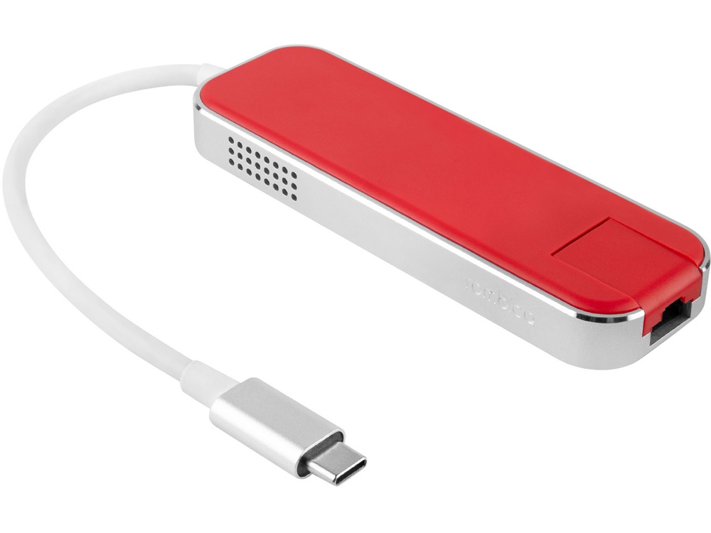 картинка Хаб USB Rombica Type-C Chronos Red от интернет-магазина сувениров и бизнес-подарков Gifts-Moskva.RU г. Москва