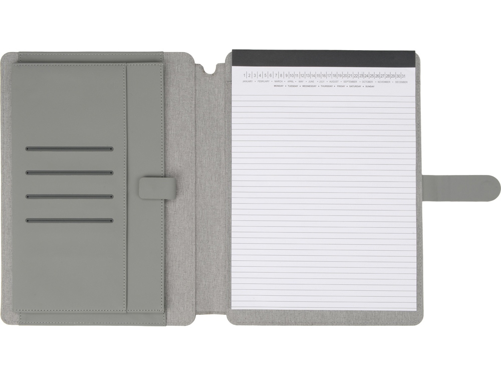картинка Папка для документов Kadeo с блокнотом, светло-серый от интернет-магазина сувениров и бизнес-подарков Gifts-Moskva.RU г. Москва