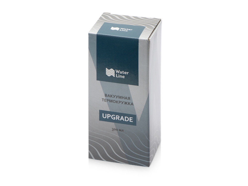 картинка Вакуумная термокружка с кнопкой Upgrade, Waterline, матовая сталь от интернет-магазина сувениров и бизнес-подарков Gifts-Moskva.RU г. Москва