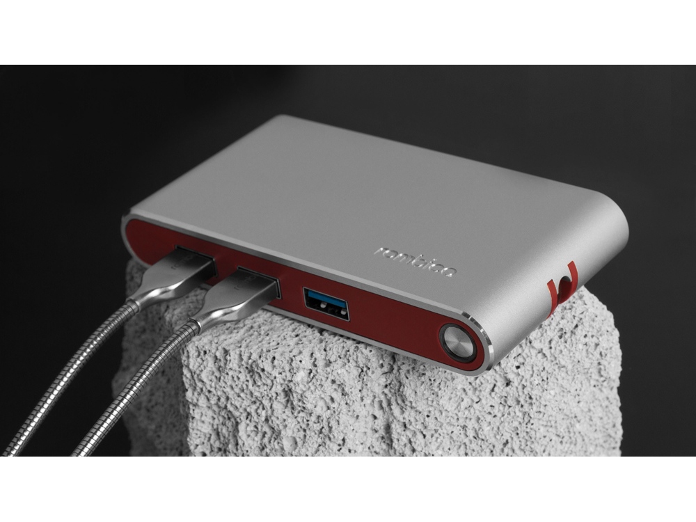картинка Хаб USB Rombica Type-C Hermes Red от интернет-магазина сувениров и бизнес-подарков Gifts-Moskva.RU г. Москва
