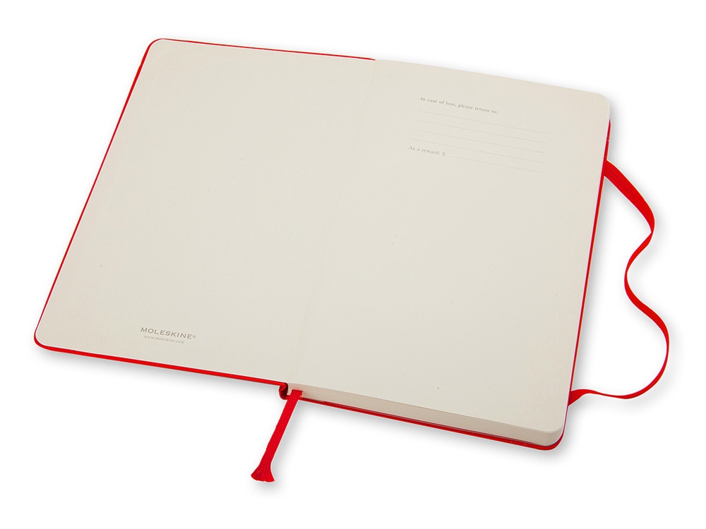 картинка Записная книжка Moleskine Classic (в линейку) в твердой обложке, Pocket (9x14см), красный от интернет-магазина сувениров и бизнес-подарков Gifts-Moskva.RU г. Москва